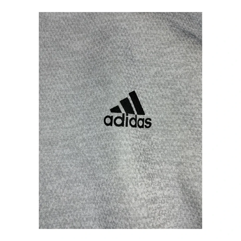 Adidas Climalite Mens Quarter Zip Pullover‎ Jacket Gray GR0734 Pockets Mens Sz L